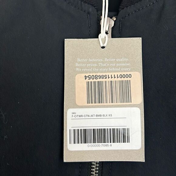 NWT Everlane The Bomber Jacket in Black Size XS - Picture 3 of 13